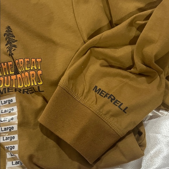 Merrell Tan Graphic Long Sleeve Shirt - Picture 4 of 6